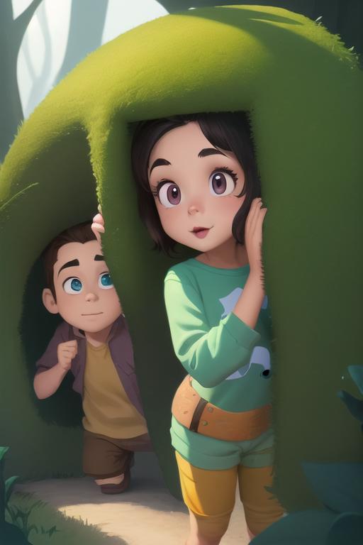 10049-2745364100-Illustarted art of a boy and a girl, playing hide and seeek, cute pixar characters, 4k, artstation.png